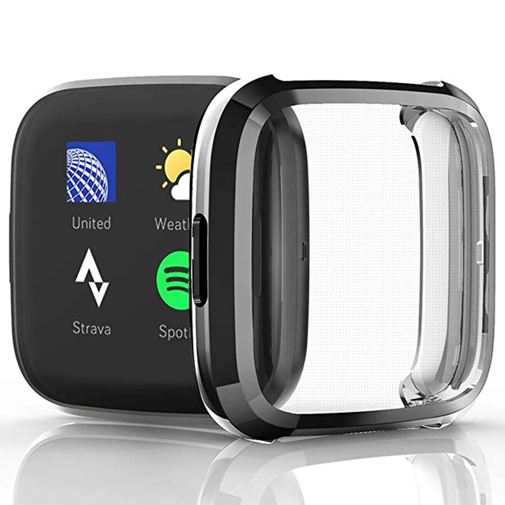 Новый мягкий чехол из ТПУ Для Fitbit Versa 2 Band 13 цветов водонепроницаемый для часов