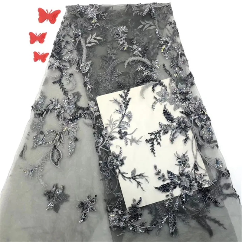 NaXiu Fashion Embroidery Mesh Fabric Nigerian Lace Fabric Handmade Beaded High Quality African Dress Fabric Bridal Lace Trim
NaXiu Fashion Embroidery Mesh Fabric Nigerian Lace Fabric Handmade Beaded High Quality African Dress Fabric Bridal Lace Trim