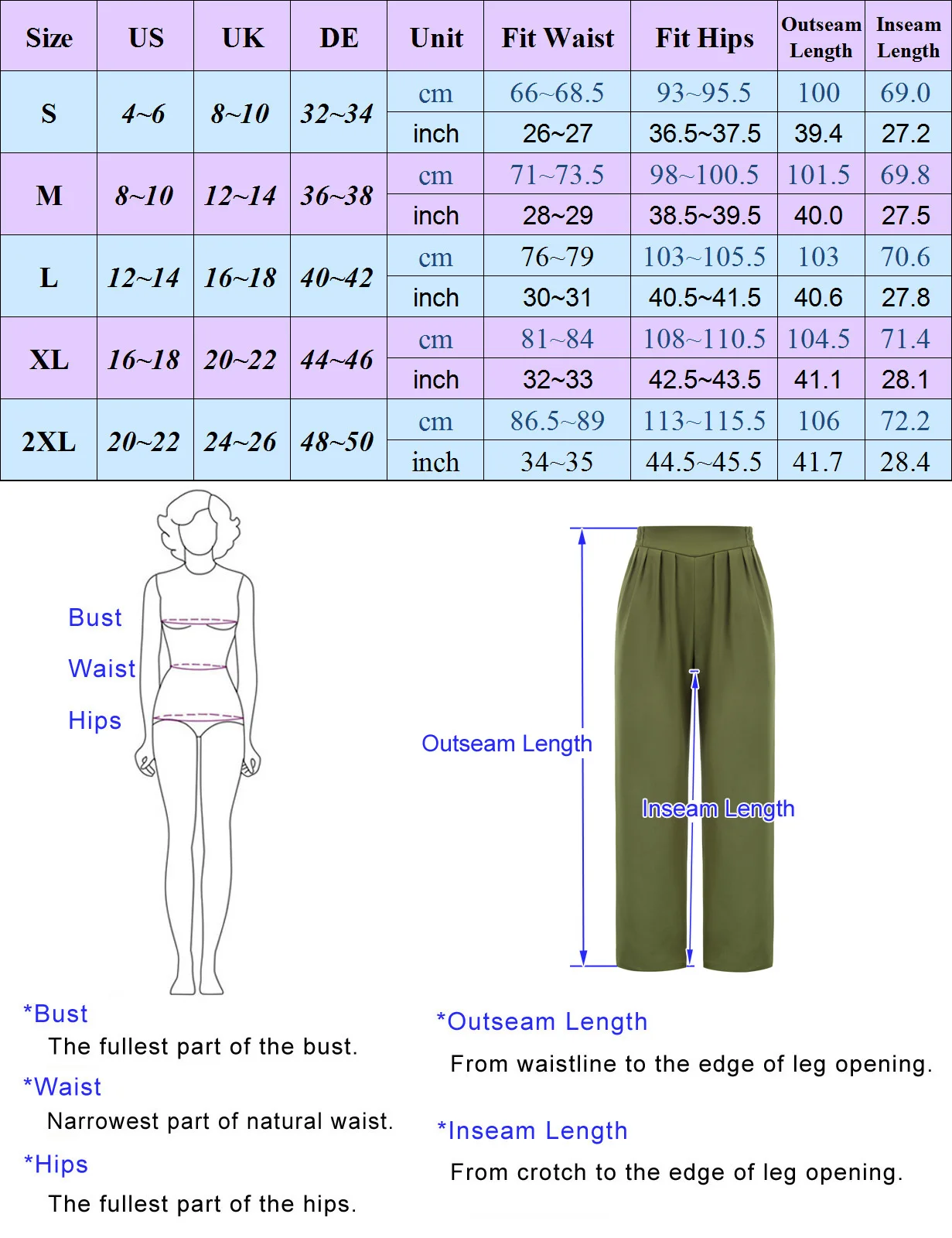 Grace Karin Women Straight Legs Pants Pockets Ankle-length Elastic Waist Pleated Capris High Waist Leisure Trousers Clothing
Grace Karin Women Straight Legs Pants Pockets Ankle-length Elastic Waist Pleated Capris High Waist Leisure Trousers Clothing