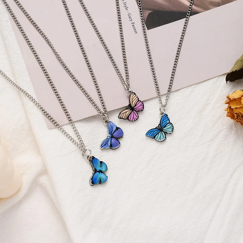 Cute Blue Butterfly Pendant Necklace for Women Cocktail Party Chain Choker Statement Necklace Style Korean Fashion Jewelry Gifts
Cute Blue Butterfly Pendant Necklace for Women Cocktail Party Chain Choker Statement Necklace Style Korean Fashion Jewelry Gifts