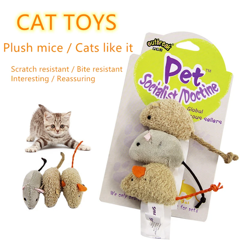 3pcs/let Plush Mouse Cat Toys Interactive Pet Cat Exercises To Relieve Boredom Plush Cat Toy Funny Mouse Sphinx Toys for Kittens
3pcs/let Plush Mouse Cat Toys Interactive Pet Cat Exercises To Relieve Boredom Plush Cat Toy Funny Mouse Sphinx Toys for Kittens