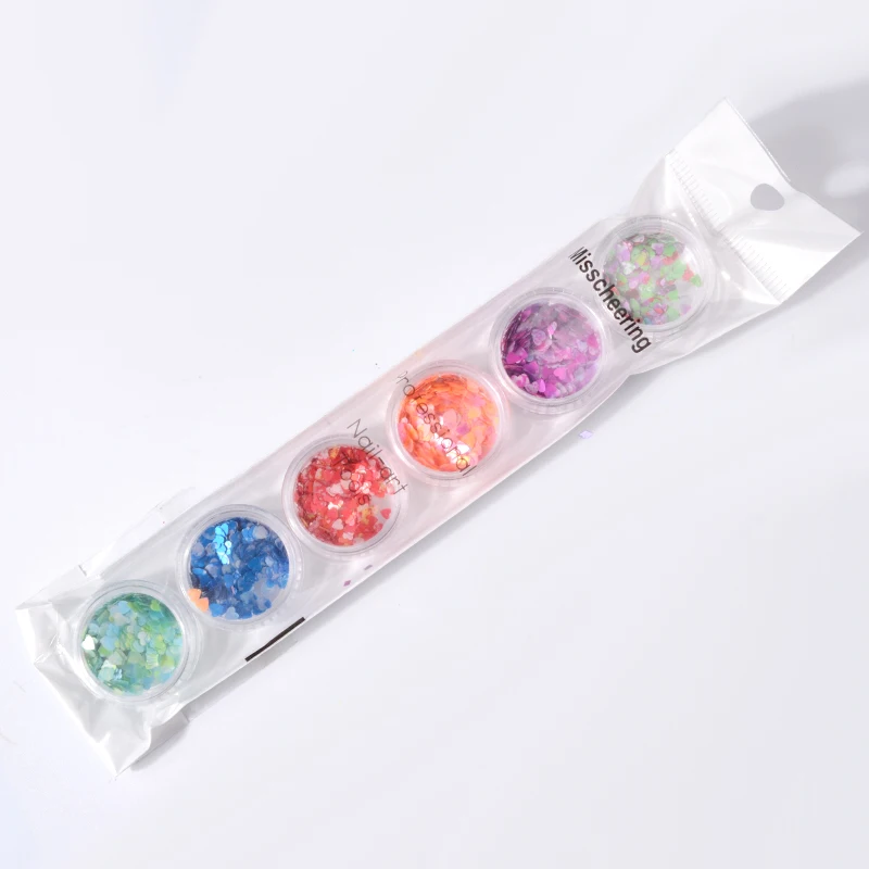 6pcs 2018 NEW Shiny Round Ultrathin Sequins Colorful Nail Art Glitter Tips UV Gel 3D Nail Decoration Manicure DIY Accessories
6pcs 2018 NEW Shiny Round Ultrathin Sequins Colorful Nail Art Glitter Tips UV Gel 3D Nail Decoration Manicure DIY Accessories