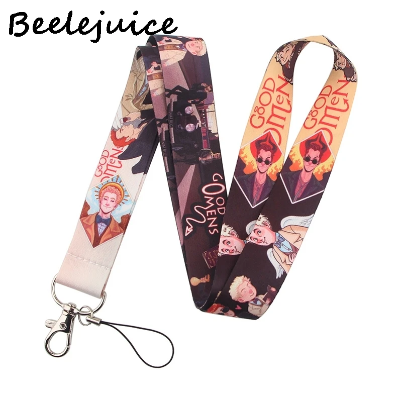 24pcs Good Omens Neck Strap Lanyard keychain Phone Strap ID Badge Holder Rope Keyrings cosplay Accessories Webbings Ribbons Gift
24pcs Good Omens Neck Strap Lanyard keychain Phone Strap ID Badge Holder Rope Keyrings cosplay Accessories Webbings Ribbons Gift