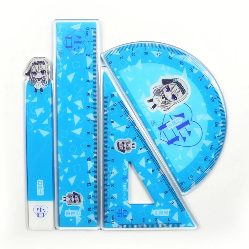 Anime Rulers Kaguya-sama Love Is War Ruler Set Triangular Ruler Student Stationery Drafting Supplies Office School Supply Kawaii 
Anime Rulers Kaguya-sama Love Is War Ruler Set Triangular Ruler Student Stationery Drafting Supplies Office School Supply Kawaii