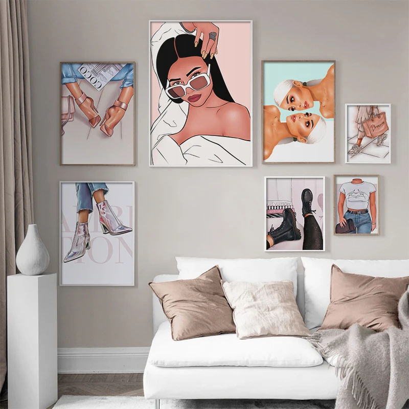 Dreamer Handbag Boots High Heels Fashion Girl Nordic Posters And Prints Art Canvas Painting Wall Pictures For Living Room Decor
Dreamer Handbag Boots High Heels Fashion Girl Nordic Posters And Prints Art Canvas Painting Wall Pictures For Living Room Decor