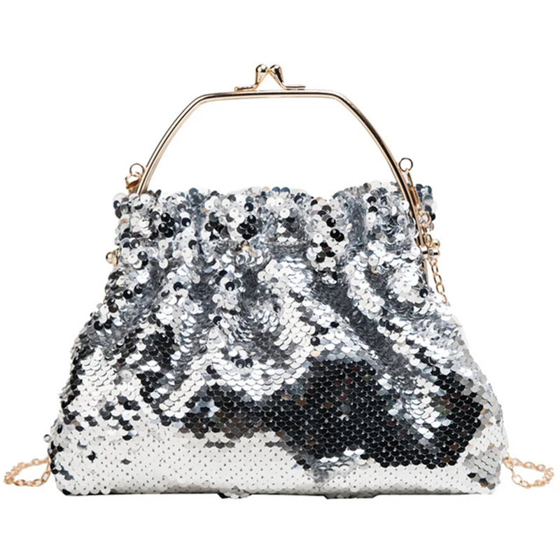 LILY QUEEN Women Luxury Sequins Crossbody Shoulder Bag Metal Handle Handbag Ladies Party Solid Bags
LILY QUEEN Women Luxury Sequins Crossbody Shoulder Bag Metal Handle Handbag Ladies Party Solid Bags