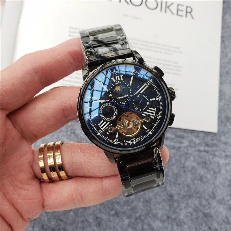 Mens Mechanical Automatic Watch Top Brand Luxury same style Men's Wrist watches Male Waterproof tourbillon Clock Leather strap
Mens Mechanical Automatic Watch Top Brand Luxury same style Men's Wrist watches Male Waterproof tourbillon Clock Leather strap