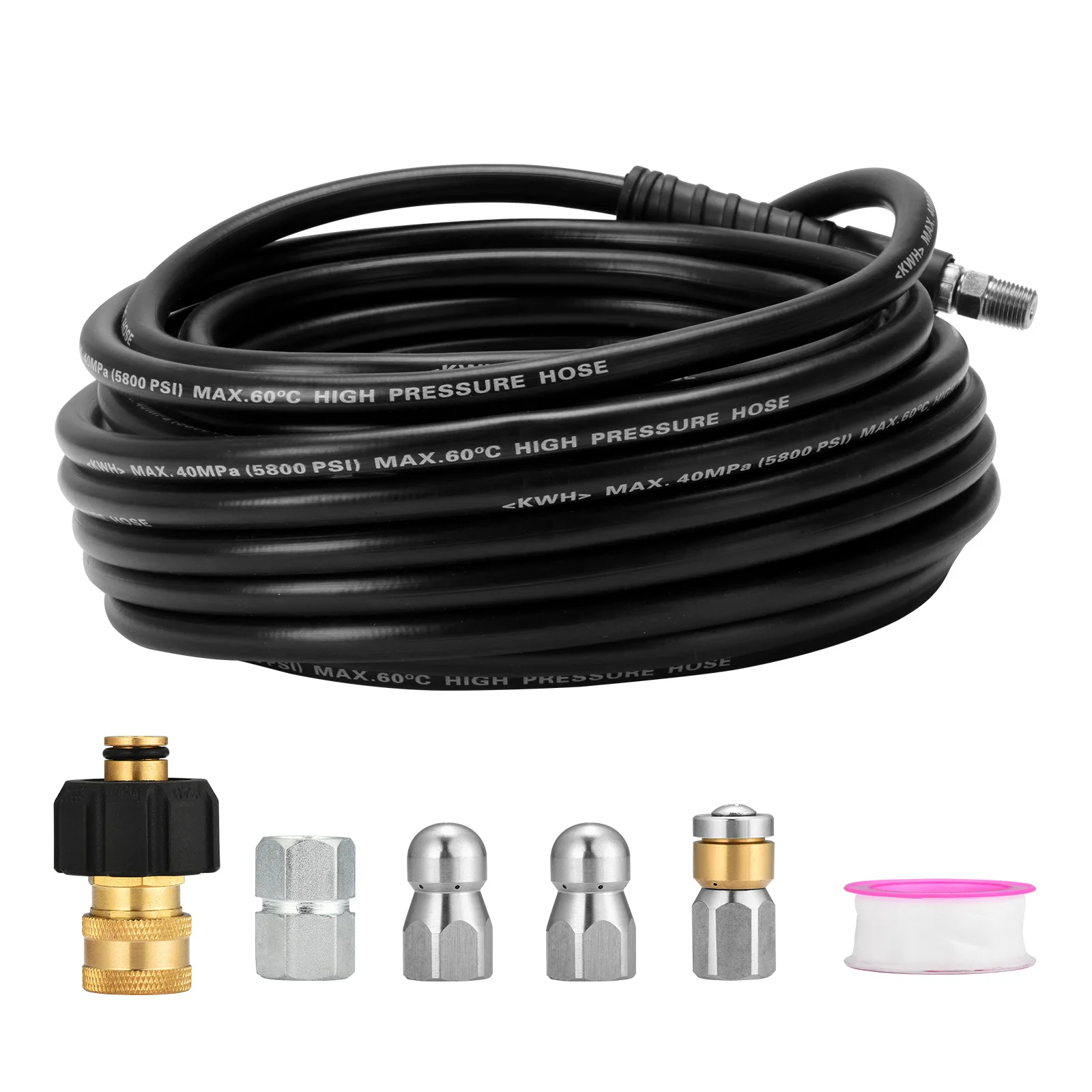 15 Meters High Pressure Washer Hose Pipe Cord Washer Sewer Jetter Kit Car Washer Water Cleaning Extension Hose For Cleaner
15 Meters High Pressure Washer Hose Pipe Cord Washer Sewer Jetter Kit Car Washer Water Cleaning Extension Hose For Cleaner