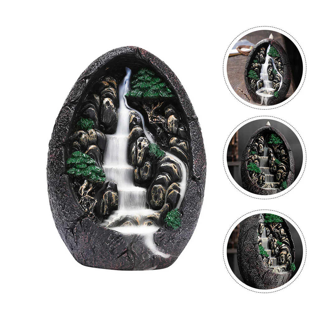 1pc Decorative Backflow Incense Container Resin Craft Incense Furnace Decor
1pc Decorative Backflow Incense Container Resin Craft Incense Furnace Decor