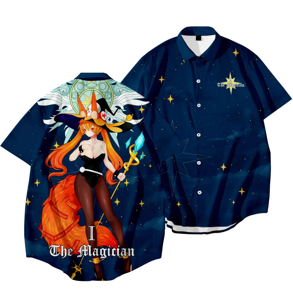 Summer Cardigan Men Shirt Harajuku Original Anime Tarot The Empress Short Sleeve Women Casual Blouse Beach Style Tops OverSize
Summer Cardigan Men Shirt Harajuku Original Anime Tarot The Empress Short Sleeve Women Casual Blouse Beach Style Tops OverSize