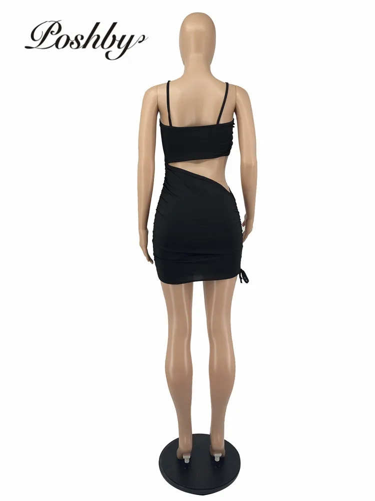 Poshby Summer Dress 2021 Solid Ruched Hollow Out Spaghetti Strap Bandage Stretch Tight Mini Dresses Women Sexy Night Club Dress
Poshby Summer Dress 2021 Solid Ruched Hollow Out Spaghetti Strap Bandage Stretch Tight Mini Dresses Women Sexy Night Club Dress