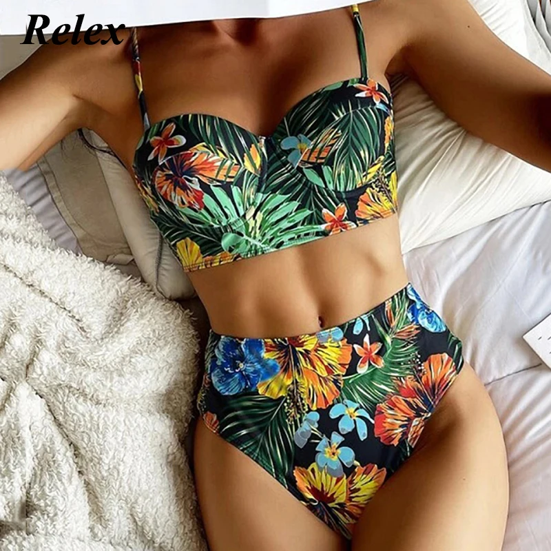 Женский раздельный купальник, бикини с высокой талией и принтом листьев, купальник пуш-ап, пляжная одежда, 2021
Женский раздельный купальник, бикини с высокой талией и принтом листьев, купальник пуш-ап, пляжная одежда, 2021