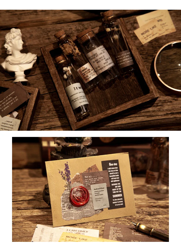 15pcs Retro English Poem Material Stickers Vintage Letters Vellum Sticker Diy Plan Diary Journal Scrapbooking Label Stationery 
15pcs Retro English Poem Material Stickers Vintage Letters Vellum Sticker Diy Plan Diary Journal Scrapbooking Label Stationery