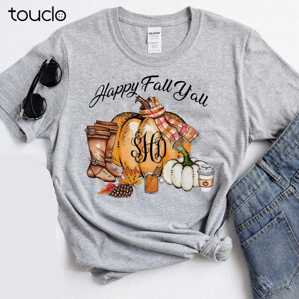 Happy Fall Y'all Autumn Pumpkin Thanksgiving Change Your Initials T-Shirt
Happy Fall Y'all Autumn Pumpkin Thanksgiving Change Your Initials T-Shirt