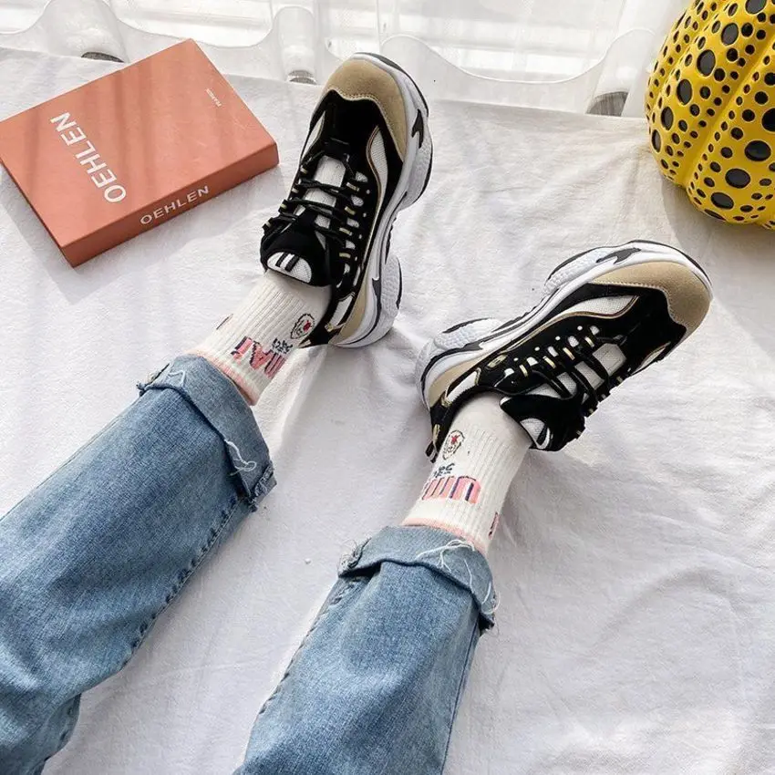 Women Sneakers Running Shoes Spring Women's Shoes Thick Soled Sports Daddy Shoes
Women Sneakers Running Shoes Spring Women's Shoes Thick Soled Sports Daddy Shoes