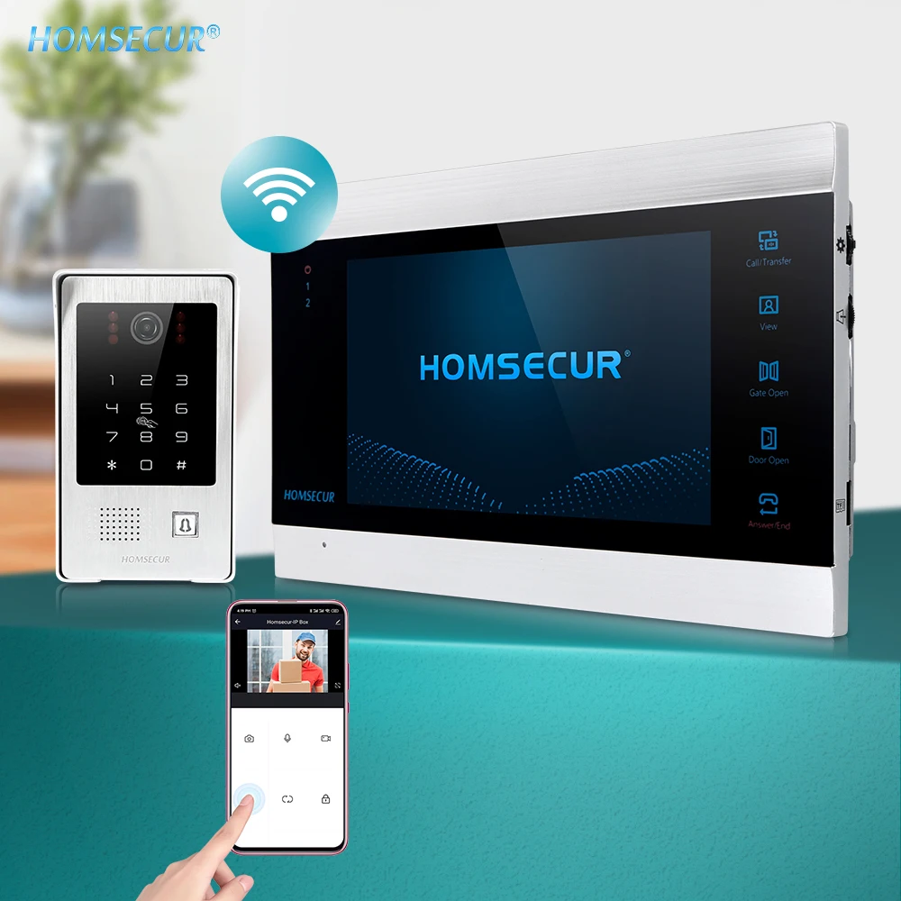 HOMSECUR 7" Wired WIFI Video&Audio Smart Doorbell with Password/Card Camera BC091HD+BM705WF-B
HOMSECUR 7" Wired WIFI Video&Audio Smart Doorbell with Password/Card Camera BC091HD+BM705WF-B