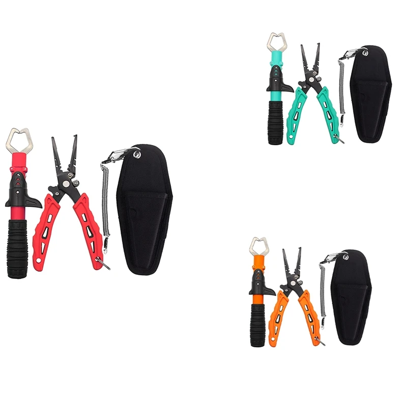 HOT Fishing Pliers,Fish Lip Gripper,Fishing Pliers Hook Remover For Saltwater&Freshwater,Fishing Tool Set
HOT Fishing Pliers,Fish Lip Gripper,Fishing Pliers Hook Remover For Saltwater&Freshwater,Fishing Tool Set