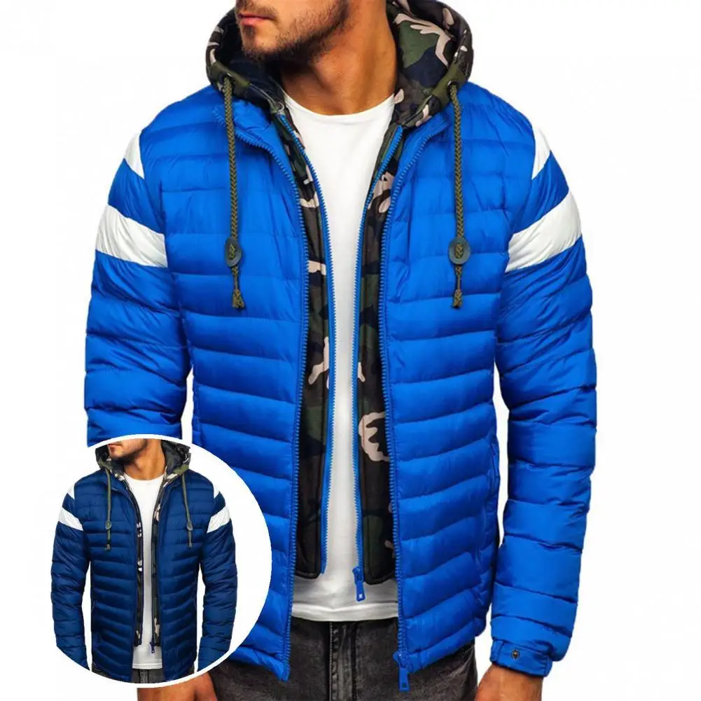 Slim Stylish Soft Winter Coat Drawstring Male Jacket Fake Two-piece for Traveling
Slim Stylish Soft Winter Coat Drawstring Male Jacket Fake Two-piece for Traveling
