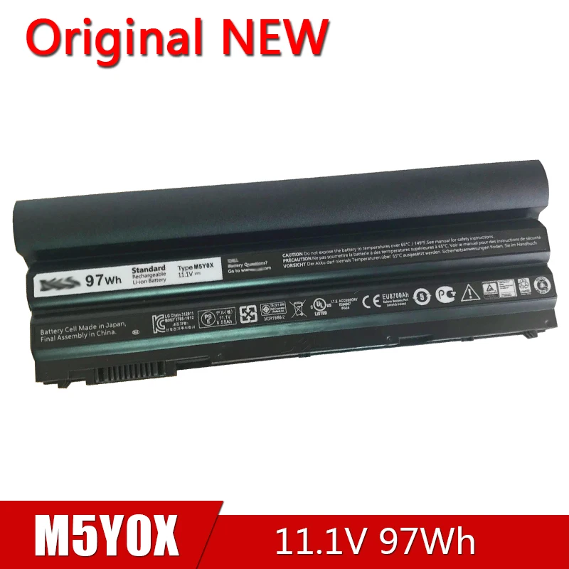 M5Y0X NEW Original Laptop Battery For DELL Latitude E6420 E6520 E5420 E5520 E6430 E5530 E5430 71R31 T54FJ NHXVW 11.1V 97Wh
M5Y0X NEW Original Laptop Battery For DELL Latitude E6420 E6520 E5420 E5520 E6430 E5530 E5430 71R31 T54FJ NHXVW 11.1V 97Wh