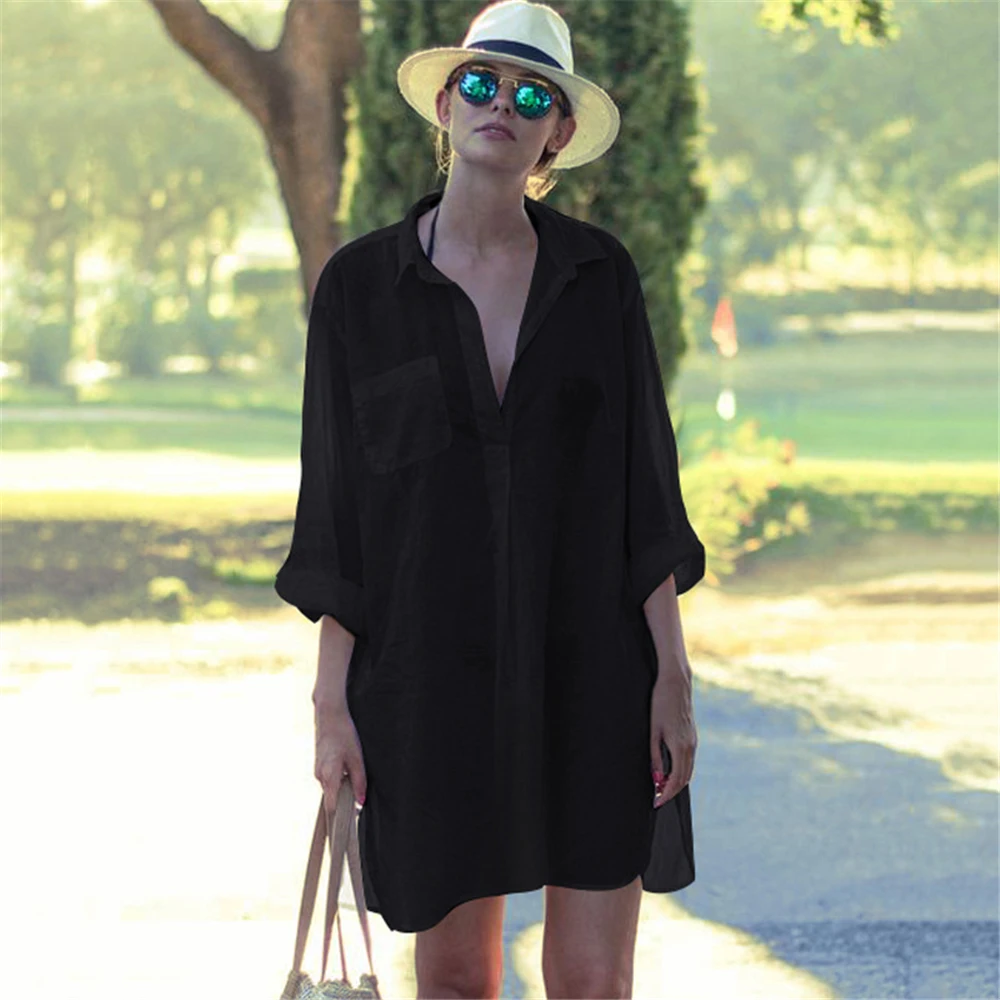 Maternity Dresses Fashion Loose Solid Color Versatile Long Sleeve Bikini With Swimsuit Beach And Sunscreen Pregnant Clothes
Maternity Dresses Fashion Loose Solid Color Versatile Long Sleeve Bikini With Swimsuit Beach And Sunscreen Pregnant Clothes