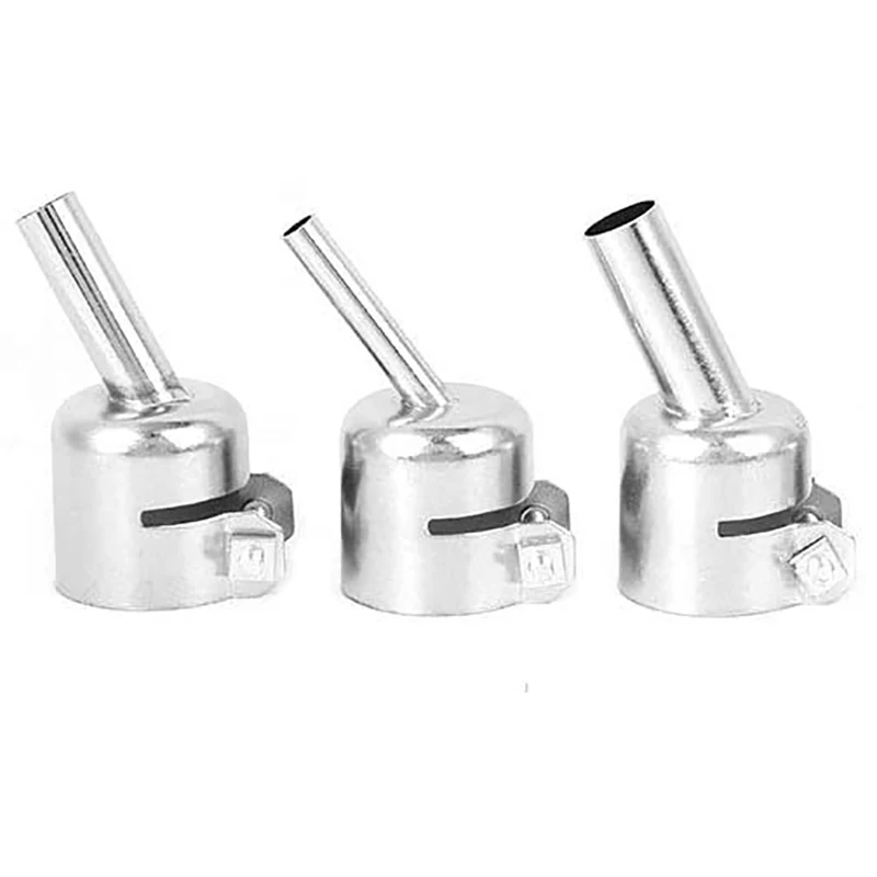 3Pcs 45 Degree Hot Air Nozzles 7/8/10mm Curved Nozzles Replaceable for 850 Hot Air Soldering Station
3Pcs 45 Degree Hot Air Nozzles 7/8/10mm Curved Nozzles Replaceable for 850 Hot Air Soldering Station