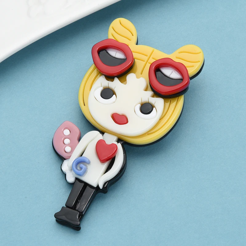Wuli&baby Acrylic Cute Cat Girl Brooches For Women Lovely Wear Glasses Lady Party Office Brooch Pin Gifts
Wuli&baby Acrylic Cute Cat Girl Brooches For Women Lovely Wear Glasses Lady Party Office Brooch Pin Gifts