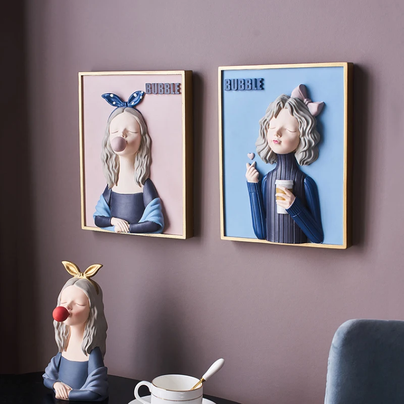 Nordic Modern Bubble Girl Resin Painting Wall Decoration Ornament Home Office Decoration Furnishings Bedisde Display Art Crafts
Nordic Modern Bubble Girl Resin Painting Wall Decoration Ornament Home Office Decoration Furnishings Bedisde Display Art Crafts