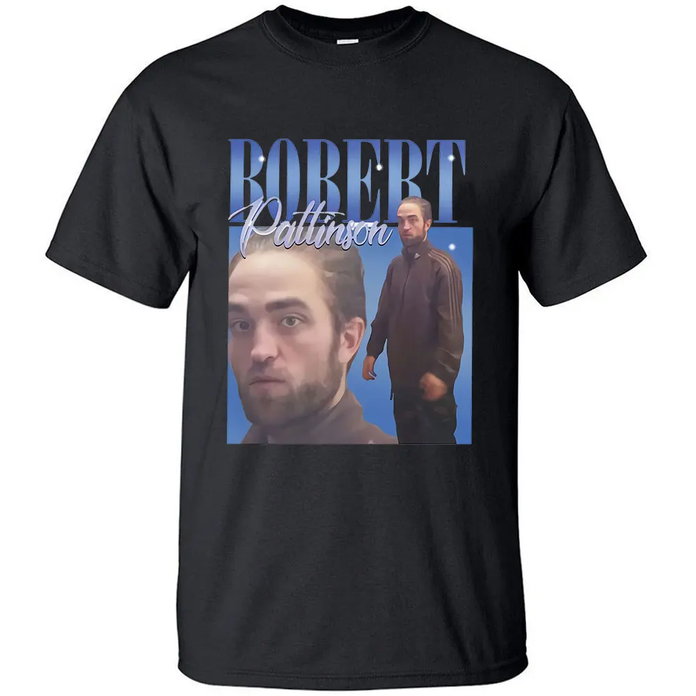 Robert Pattinson Funny Unisex Black T Shirt Men T Shirt Vintage Graphic T Shirts 100% Cotton T-shirt Man Woman Tees Shirt Tops
Robert Pattinson Funny Unisex Black T Shirt Men T Shirt Vintage Graphic T Shirts 100% Cotton T-shirt Man Woman Tees Shirt Tops