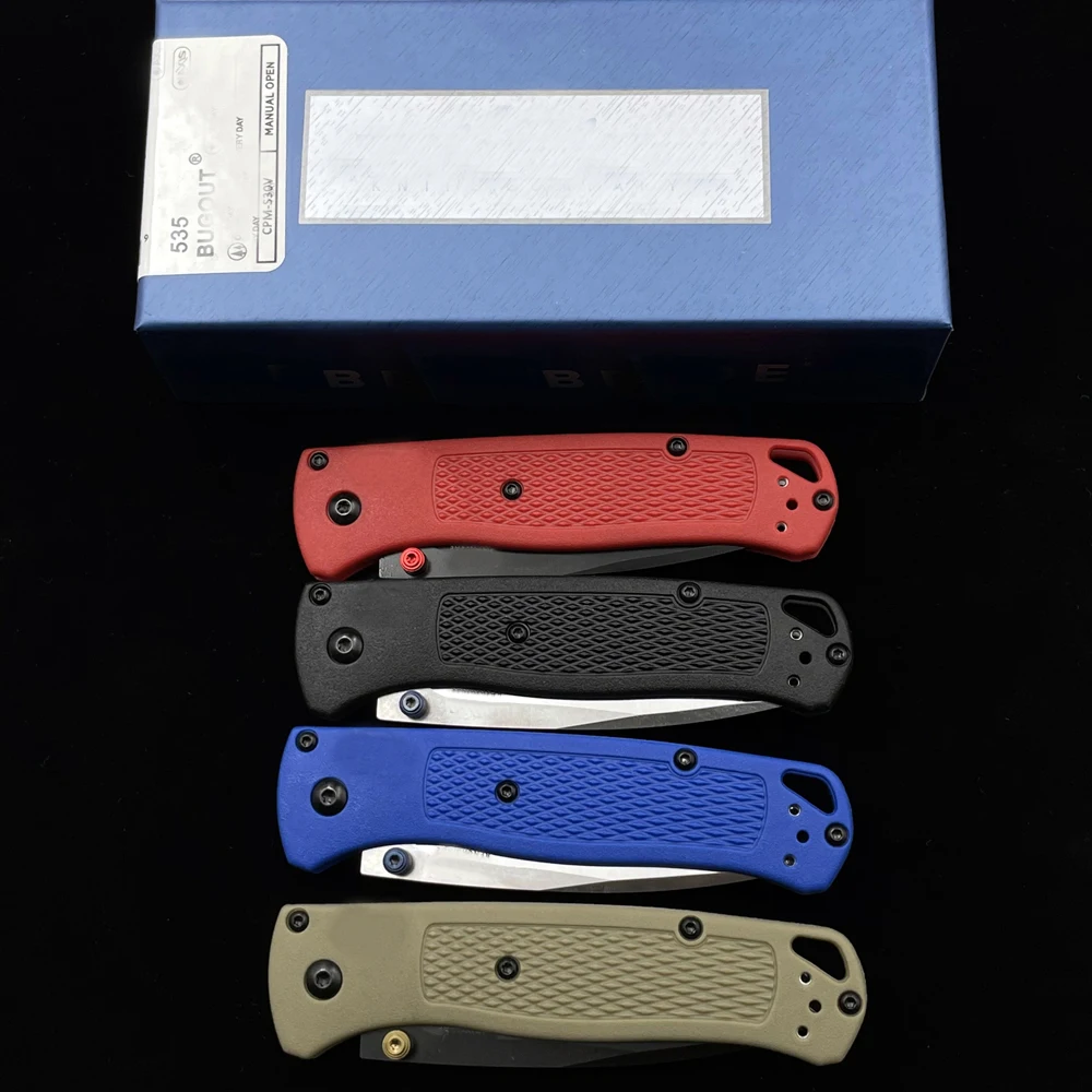 OIMG BM 535 535BK Bugout Axis Folding Knife S30V Nylon Handle Outdoor Survival Hunting Rescue Kitchen Tactical EDC Camping Knife
OIMG BM 535 535BK Bugout Axis Folding Knife S30V Nylon Handle Outdoor Survival Hunting Rescue Kitchen Tactical EDC Camping Knife