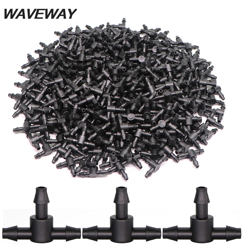 1/4" Hose Dripper Water Tee Connector Plastic Barbed 4/7mm Pipe Tubing Watering Coupling Joint Garden Micro Drip Irrigation Tool
1/4" Hose Dripper Water Tee Connector Plastic Barbed 4/7mm Pipe Tubing Watering Coupling Joint Garden Micro Drip Irrigation Tool