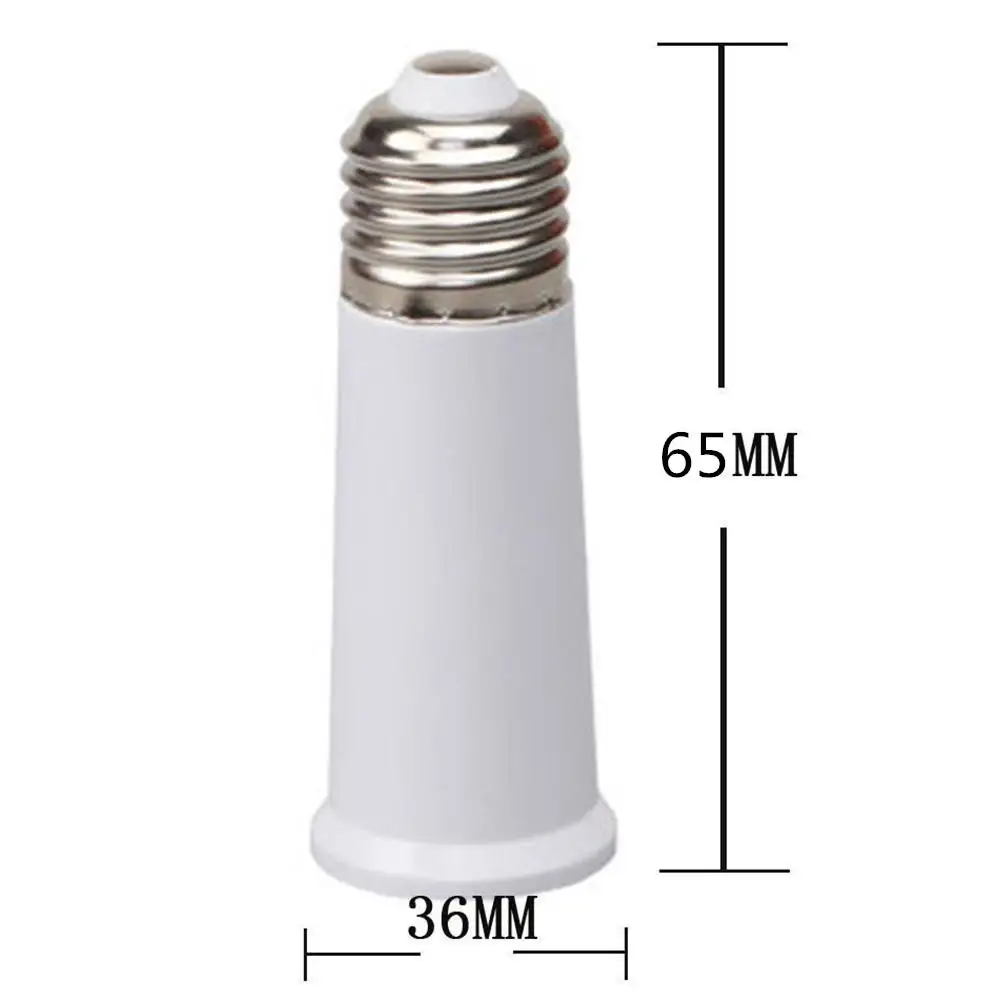 E27 to E27 65mm Extend Socket Base Lamp Holder Converter Light Bulb Cap Conversion Adapter
E27 to E27 65mm Extend Socket Base Lamp Holder Converter Light Bulb Cap Conversion Adapter