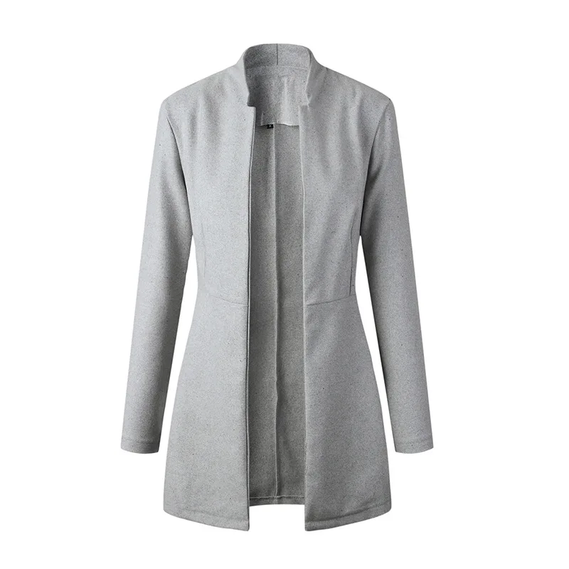 Jacket Cotton Women Autumn Winter Long Sleeve Cardigan Long Coat Fashion Suit Collar Ladies Office Clothing Workwear
Jacket Cotton Women Autumn Winter Long Sleeve Cardigan Long Coat Fashion Suit Collar Ladies Office Clothing Workwear