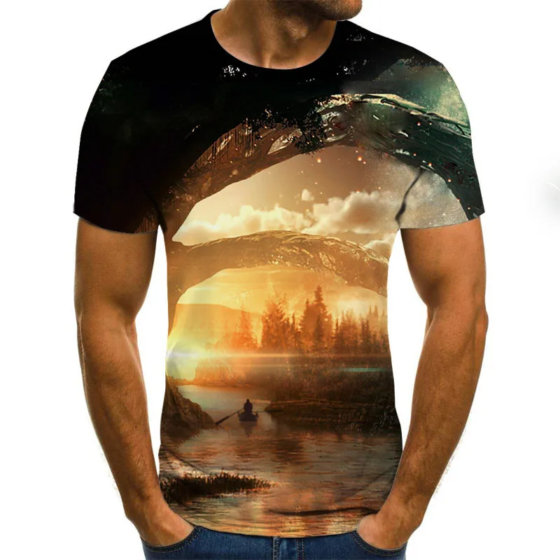 2021 summer new starry sky 3D pattern T-shirt casual fashion street Harajuku men and women Animation printing Store
2021 summer new starry sky 3D pattern T-shirt casual fashion street Harajuku men and women Animation printing Store