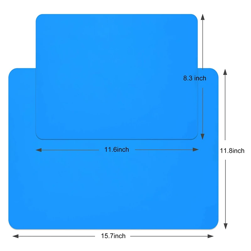 4 Pieces Blue Silicone Mats for Crafts Resin Jewelry Casting Mat Tumbler Sheets Waterproof Heat-Resistant Silicone Sheet
4 Pieces Blue Silicone Mats for Crafts Resin Jewelry Casting Mat Tumbler Sheets Waterproof Heat-Resistant Silicone Sheet