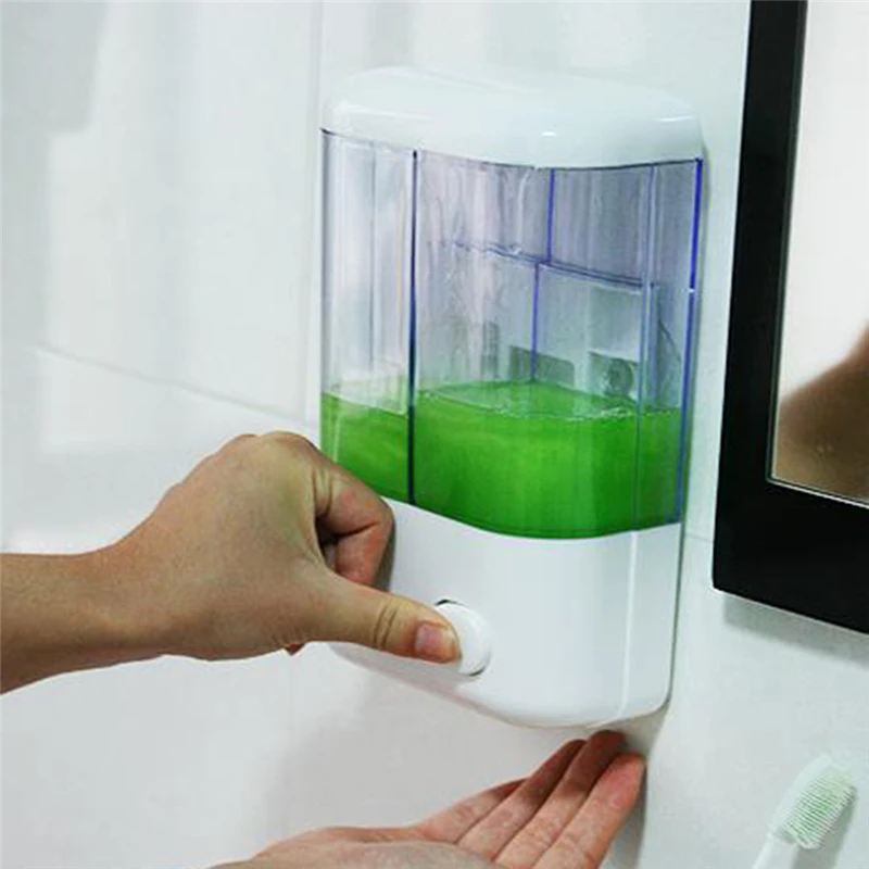 Bathroom Liquid Soap Dispenser Wall Mounted For Kitchen Plastic Shower Gel Detergent Shampoo Bottle Hotel Home Supplies
Bathroom Liquid Soap Dispenser Wall Mounted For Kitchen Plastic Shower Gel Detergent Shampoo Bottle Hotel Home Supplies