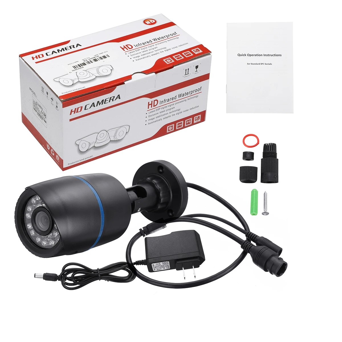 WiFi IP Camera Outdoor Onvif 720P Wired Wireless Network CCTV Surveillance Waterproof Infrared Night Vision Home Security Camera
WiFi IP Camera Outdoor Onvif 720P Wired Wireless Network CCTV Surveillance Waterproof Infrared Night Vision Home Security Camera