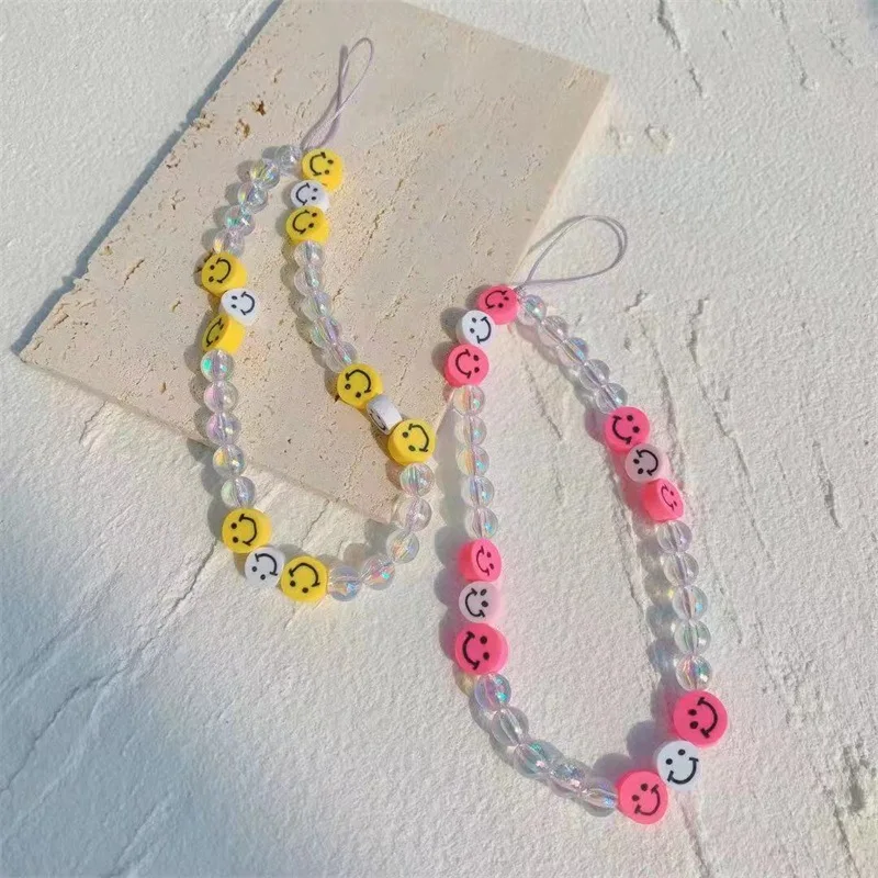 New Smiley Chain For Mobile Phone String Strap Phone Wrist Polymer Colorful Clay Lanyard 2021 Trendy Beads Chains
New Smiley Chain For Mobile Phone String Strap Phone Wrist Polymer Colorful Clay Lanyard 2021 Trendy Beads Chains