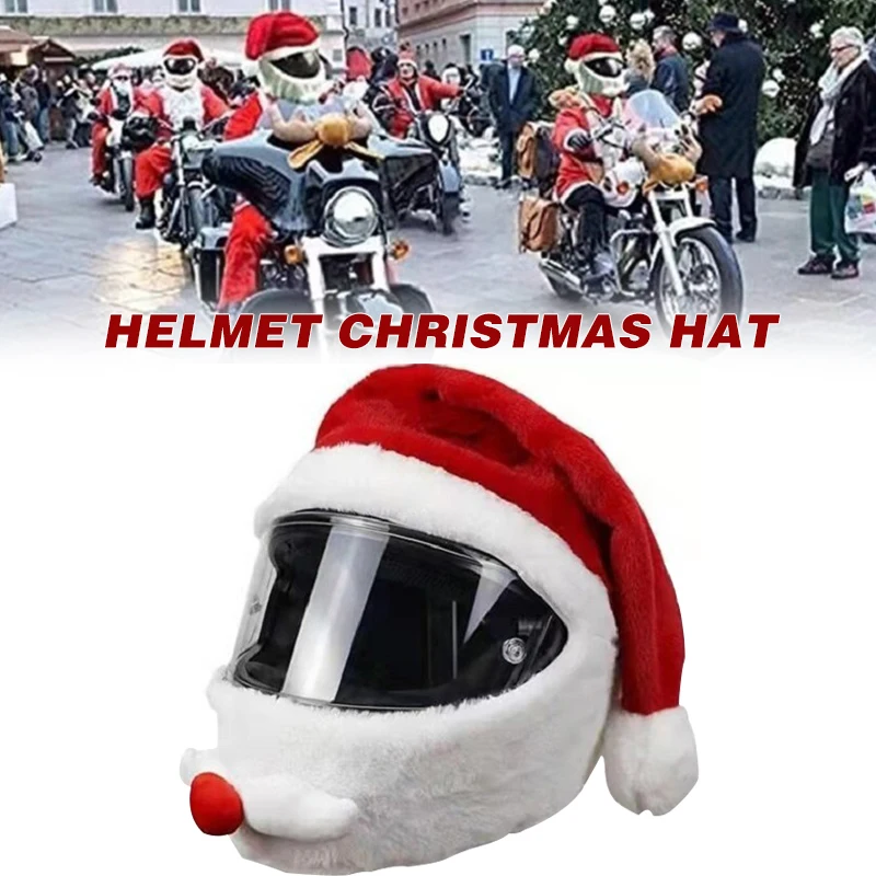 Motorcycle Helmet Cover Christmas Santa Claus Hat Moto Helm Covers Outdoor Personalized Fun Cartoons Cap Ride Gifts Coral Fleece
Motorcycle Helmet Cover Christmas Santa Claus Hat Moto Helm Covers Outdoor Personalized Fun Cartoons Cap Ride Gifts Coral Fleece