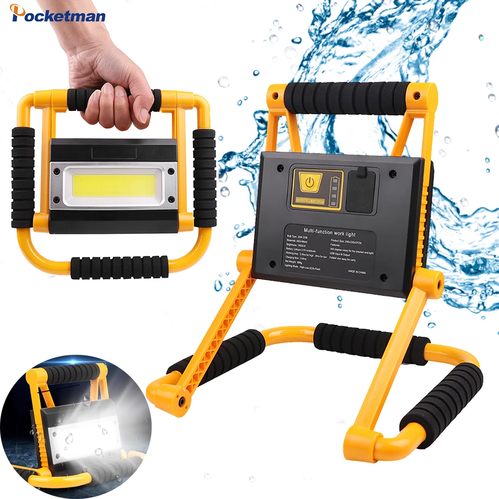 300W Portable Work Light Spotlight Cob Work Lamp Rechargeable Flashlight Waterproof Camping Lamp Emergency Searchlight Light
300W Portable Work Light Spotlight Cob Work Lamp Rechargeable Flashlight Waterproof Camping Lamp Emergency Searchlight Light