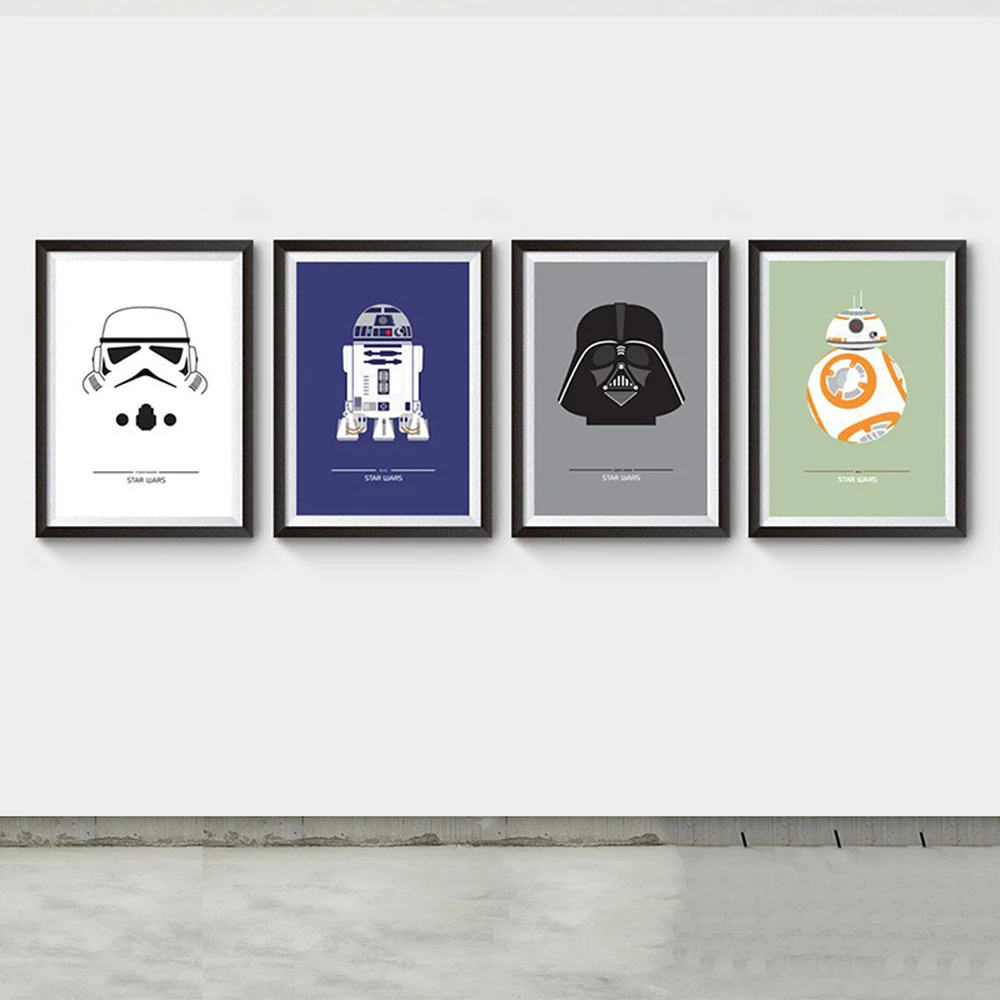 Abstract Star Wars Movie Poster And Print Disney Cartoon Minimalist Darth Vader Canvas Painting Wall Art Living Room Home Decor
Abstract Star Wars Movie Poster And Print Disney Cartoon Minimalist Darth Vader Canvas Painting Wall Art Living Room Home Decor