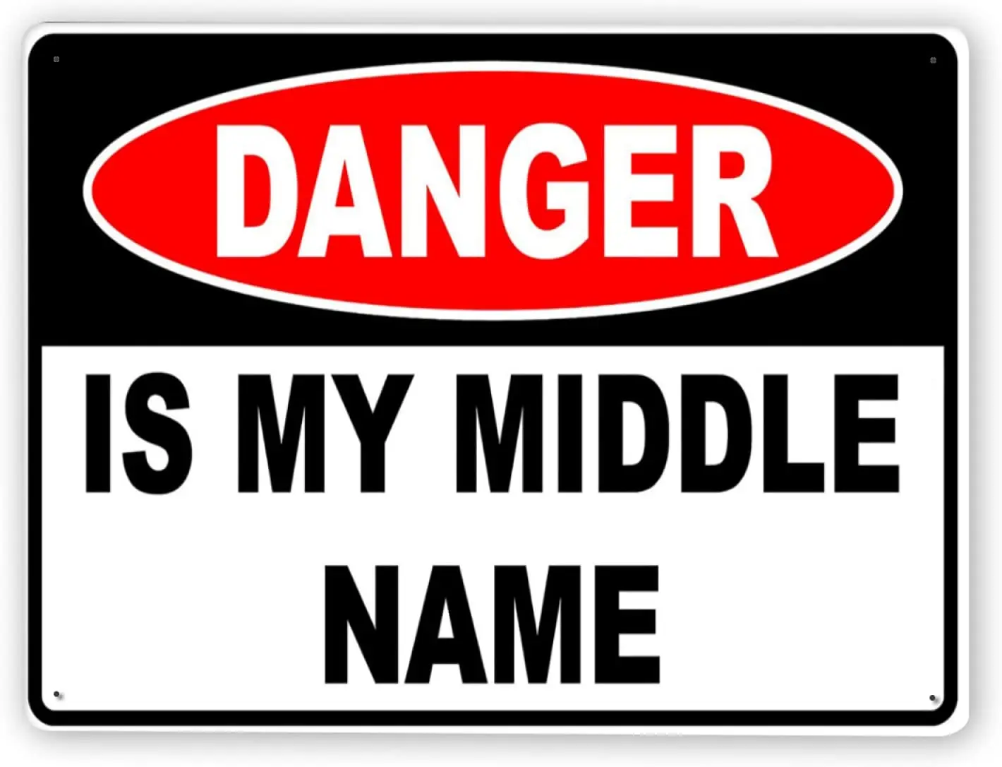 1595 Warning Sign,Danger is My Middle Name Sign,Tin Aluminum Metal Decor Painting Traffic Warning Sign 8x12 Inch
1595 Warning Sign,Danger is My Middle Name Sign,Tin Aluminum Metal Decor Painting Traffic Warning Sign 8x12 Inch