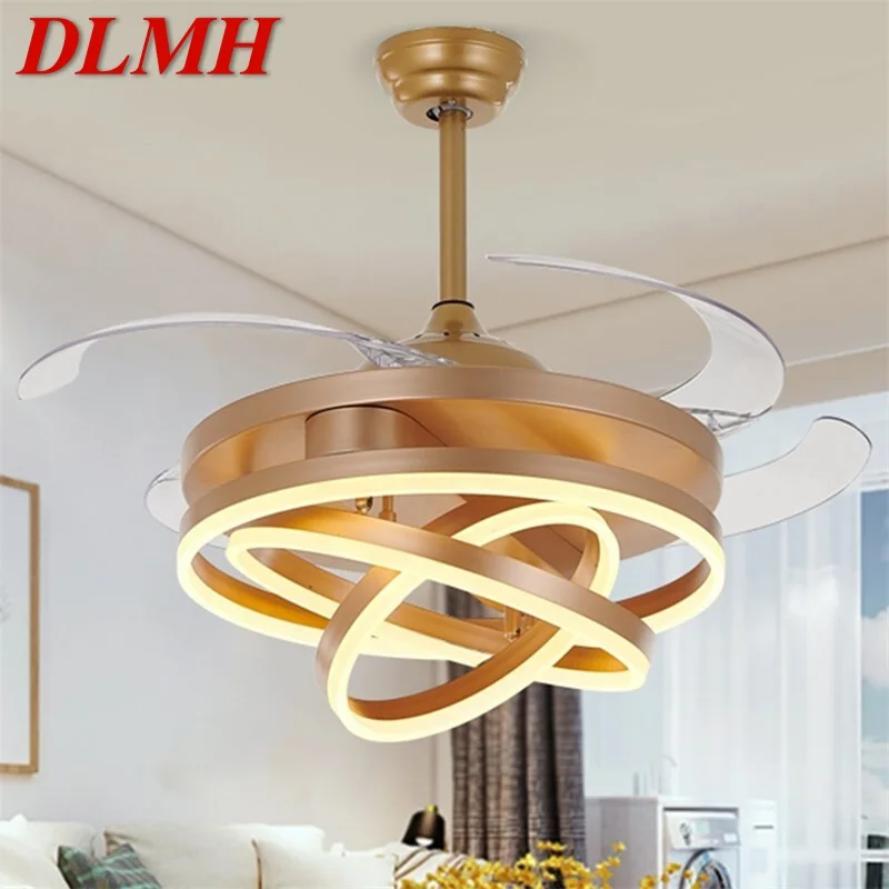 DLMH Ceiling Fan Light Without Blade Lamp Remote Control Modern Creative Gold For Home Living Room 120V 240V
DLMH Ceiling Fan Light Without Blade Lamp Remote Control Modern Creative Gold For Home Living Room 120V 240V