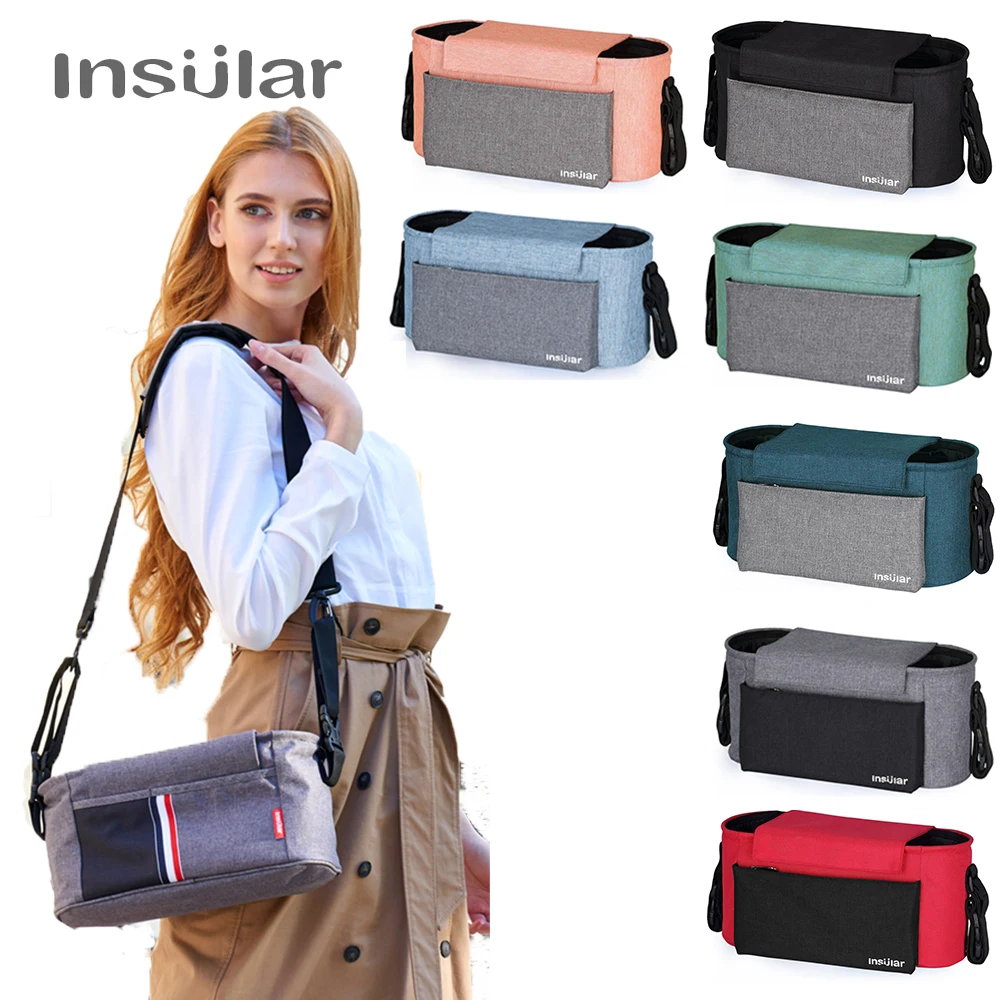 Baby Stroller Bag Storage Organizer Mom Travel Hanging Carriage Pram Grey Large Capacity Mummy Diaper Bags With Adjustable Strap 
Baby Stroller Bag Storage Organizer Mom Travel Hanging Carriage Pram Grey Large Capacity Mummy Diaper Bags With Adjustable Strap