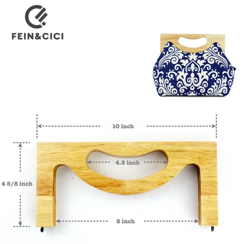 Сумка-клатч с деревянной рамой, с винтами 
Сумка-клатч с деревянной рамой, с винтами