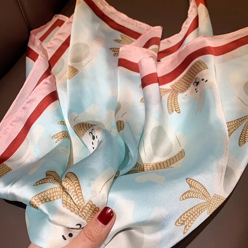 2020 Luxury seaside beach sunscreen quality shawl spring and autumn women print silk scarves tourism Fashion Flower Square scarf
2020 Luxury seaside beach sunscreen quality shawl spring and autumn women print silk scarves tourism Fashion Flower Square scarf