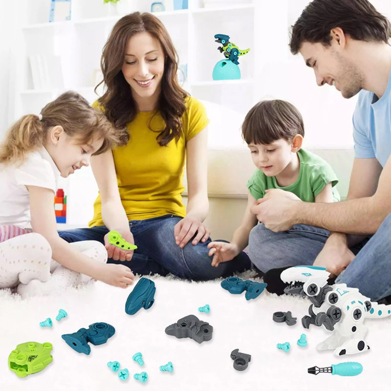 Kids Dinosaur Puzzle Toys DIY Disassembly Assembling Dinosaur Screw Building Block Toy Boy Girl Tyrannosaurus Jigsaw Puzzle Gift
Kids Dinosaur Puzzle Toys DIY Disassembly Assembling Dinosaur Screw Building Block Toy Boy Girl Tyrannosaurus Jigsaw Puzzle Gift