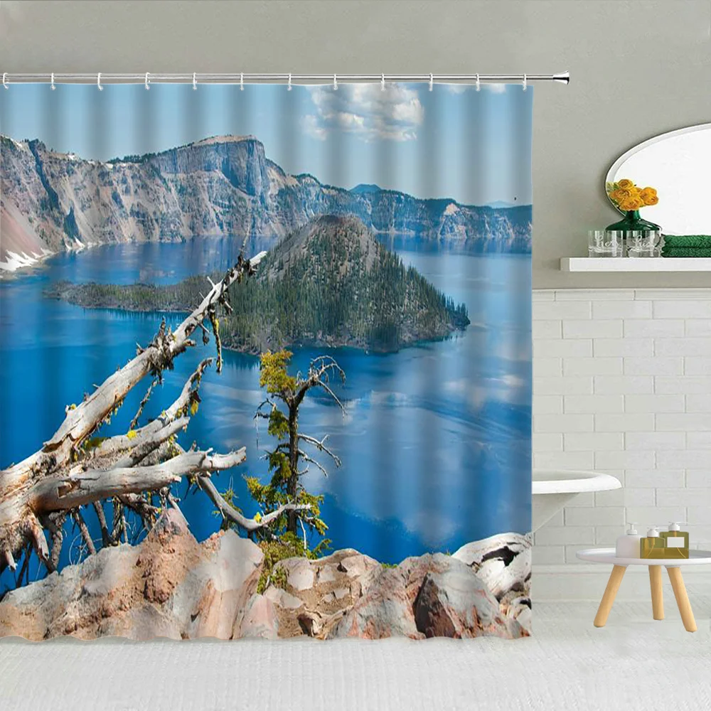 Winter Snow Forest Mountain Landscape Shower Curtain Sets River Lake Green Plants Bathroom Decor Nature Scenery Fabric Curtains
Winter Snow Forest Mountain Landscape Shower Curtain Sets River Lake Green Plants Bathroom Decor Nature Scenery Fabric Curtains