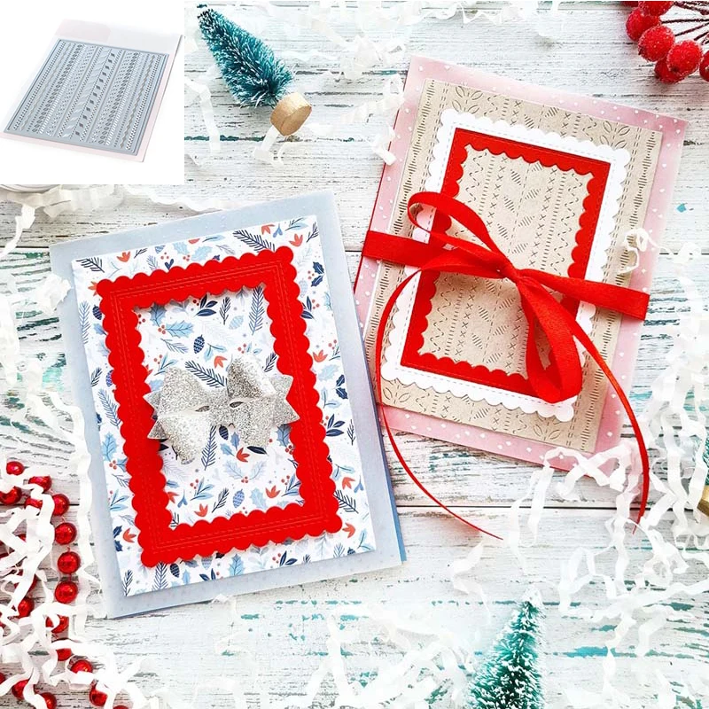Slimline Stitched Repetition Lace Wavy Line Square Cover Metal Cutting Dies Stencil for DIY Scrapbooking Craft Paper Cards 2021
Slimline Stitched Repetition Lace Wavy Line Square Cover Metal Cutting Dies Stencil for DIY Scrapbooking Craft Paper Cards 2021