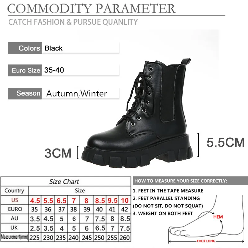 BYQDY Punk High Heels Black Ankle Boots Woman Shoes Round Toe Lace-up Boots Female Platform Soft Leather Ladies Shoes New 2021
BYQDY Punk High Heels Black Ankle Boots Woman Shoes Round Toe Lace-up Boots Female Platform Soft Leather Ladies Shoes New 2021
