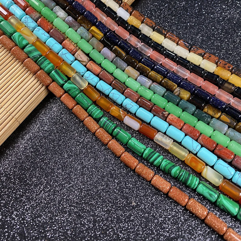 40Pcs Cylindrical Semi-Precious Stone Natural Beads Charm Making for Jewelry DIY Bracelet Necklace Accessories Size 6x10mm
40Pcs Cylindrical Semi-Precious Stone Natural Beads Charm Making for Jewelry DIY Bracelet Necklace Accessories Size 6x10mm